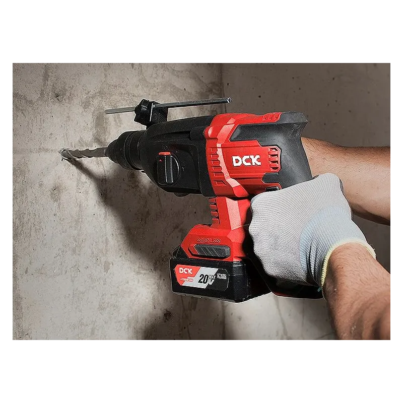 Akumuliatorinis bešepetėlinis perforatorius SDS+ 2,8J 20V, KDZC04-24FK, DCK ,2x5,0Ah akumuliatorius, įkroviklis,
