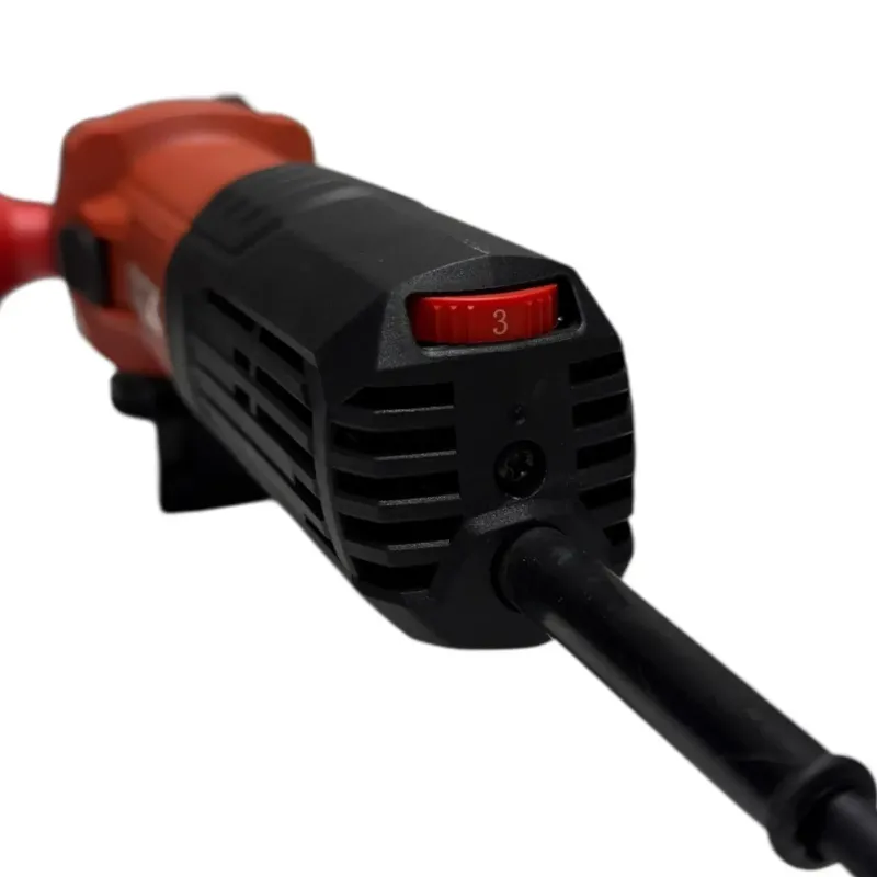 Elektrinis kampinis šlifuoklis reguliuojamomis apsukomis 125mm, 1400W, KAG1400-125E, DCK