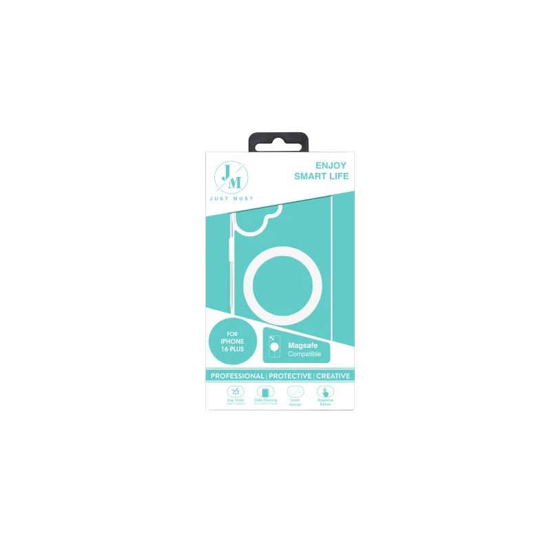 JM MAGSAFE CRYSTAL I for iPhone 16 Plus Clear