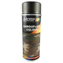 Lakas aerosols Camouflage RAL 9021 Black 400ml, Motip
