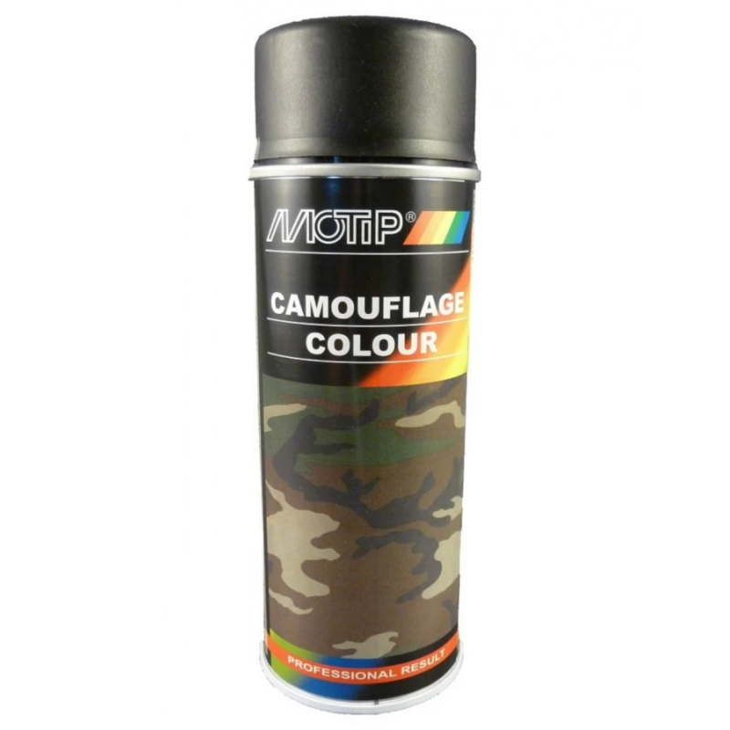 Lakas aerosols Camouflage RAL 9021 Black 400ml, Motip