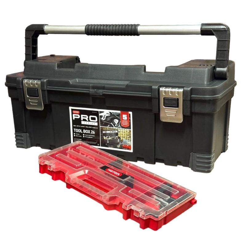 Instrumentu kaste Keter MasterPro 66x29x27cm