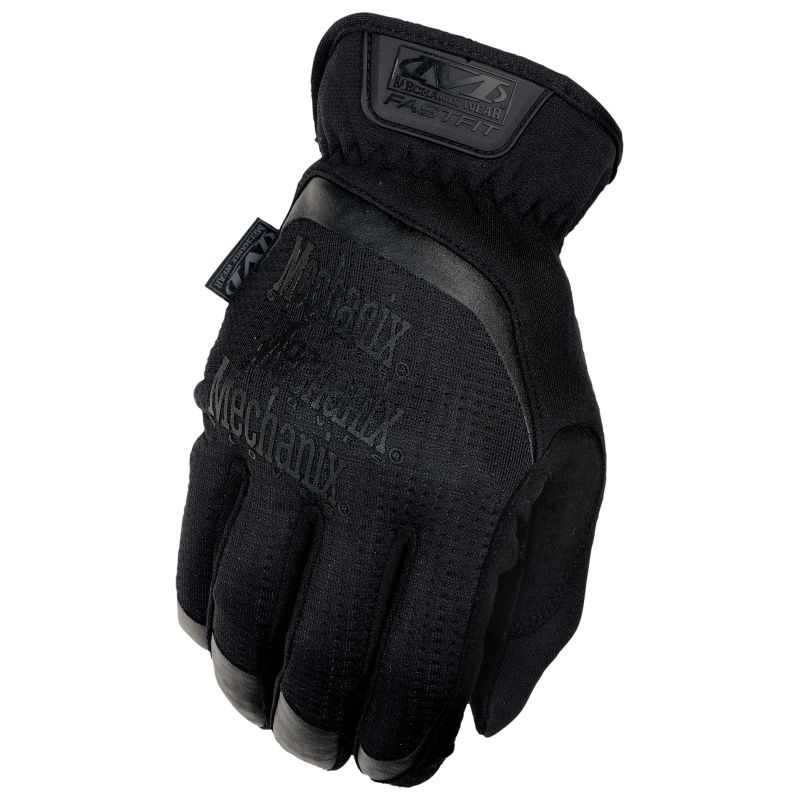 Gloves Mechanix FastFit black, size M. Ruched cuff, 0.6 mm artificial leather, TrekDry, touchscreen technology