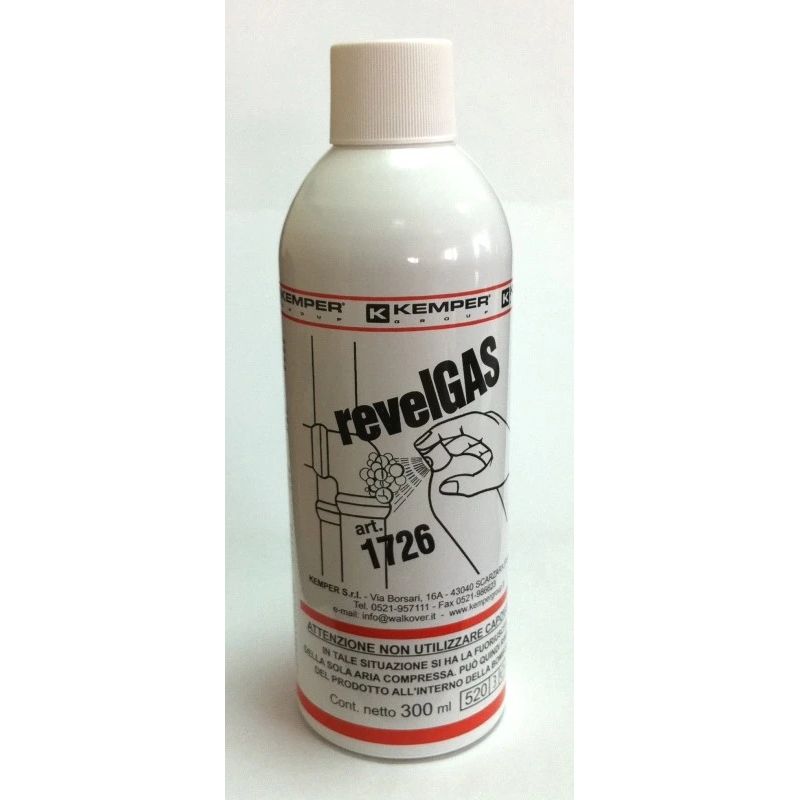 Gas leak detection spray