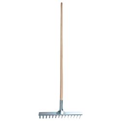 Lawn aeration rake with wooden handle, STRENDPRO