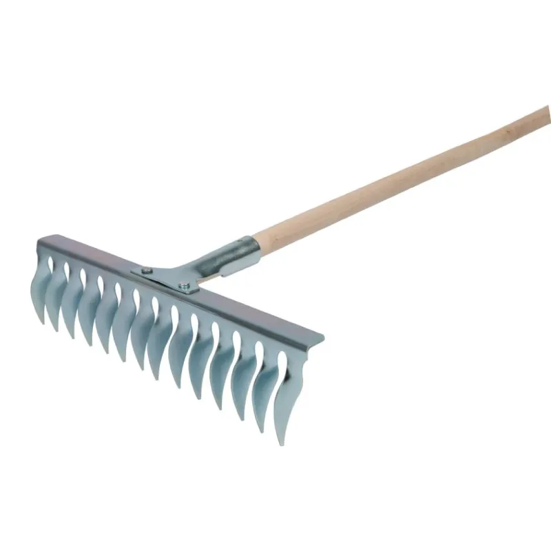 Zālāja aerēšanas grābeklis ar koka kātu, STRENDPRO