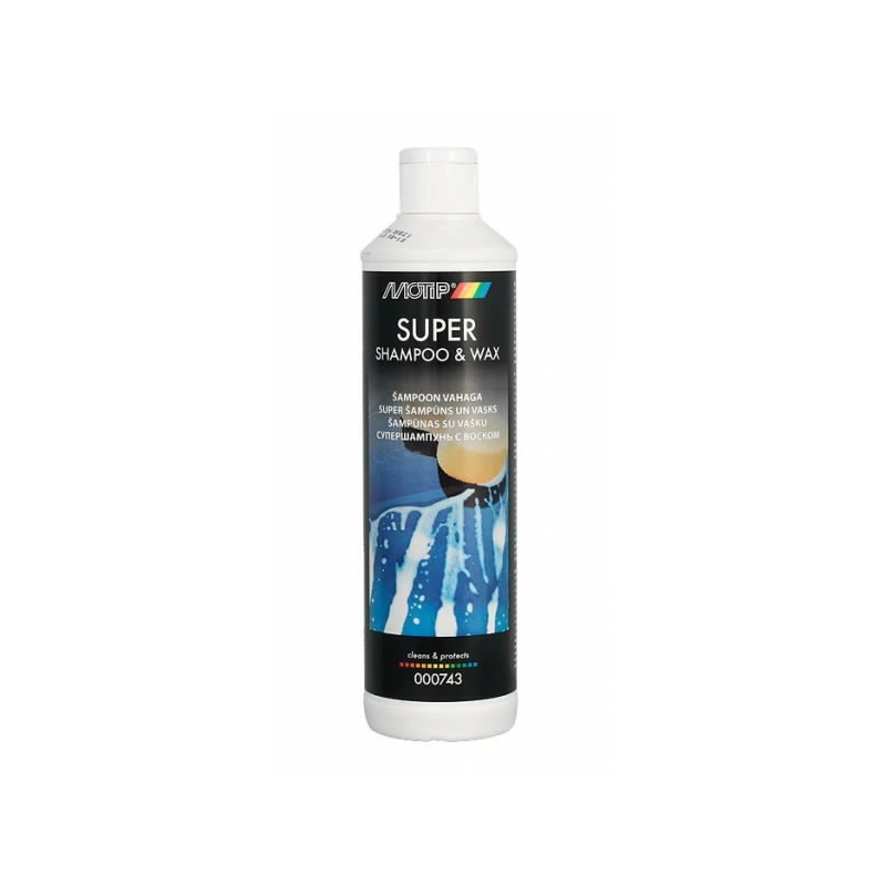 Šampūns un vasks Super Shampoo & Wax 500ml, Motip