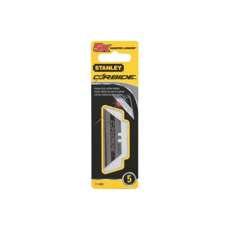 STANLEY trapecveida asmeņi Carbide, 5 gab.