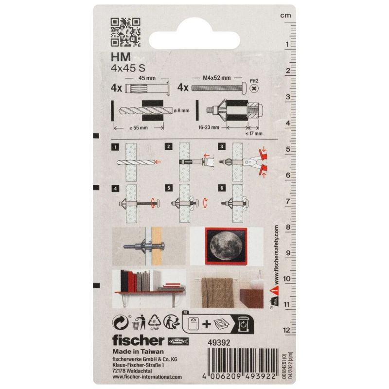 Ankur fischer, GKP 4x45, 4 tk