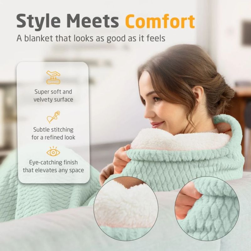 Medisana HB 417 Heated blanket sage green