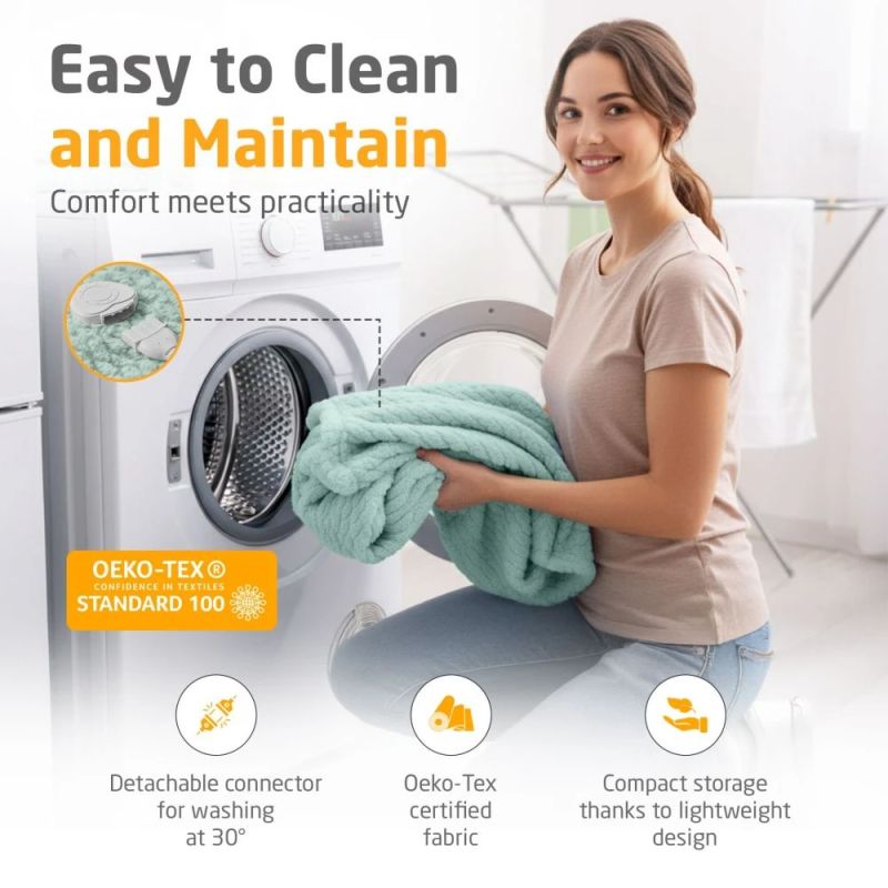 Medisana HB 417 Heated blanket sage green