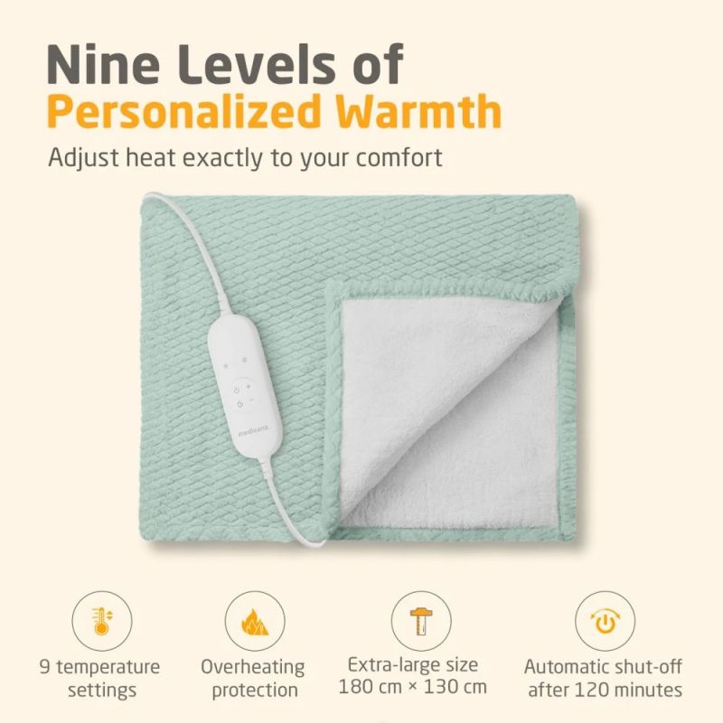 Medisana HB 417 Heated blanket sage green