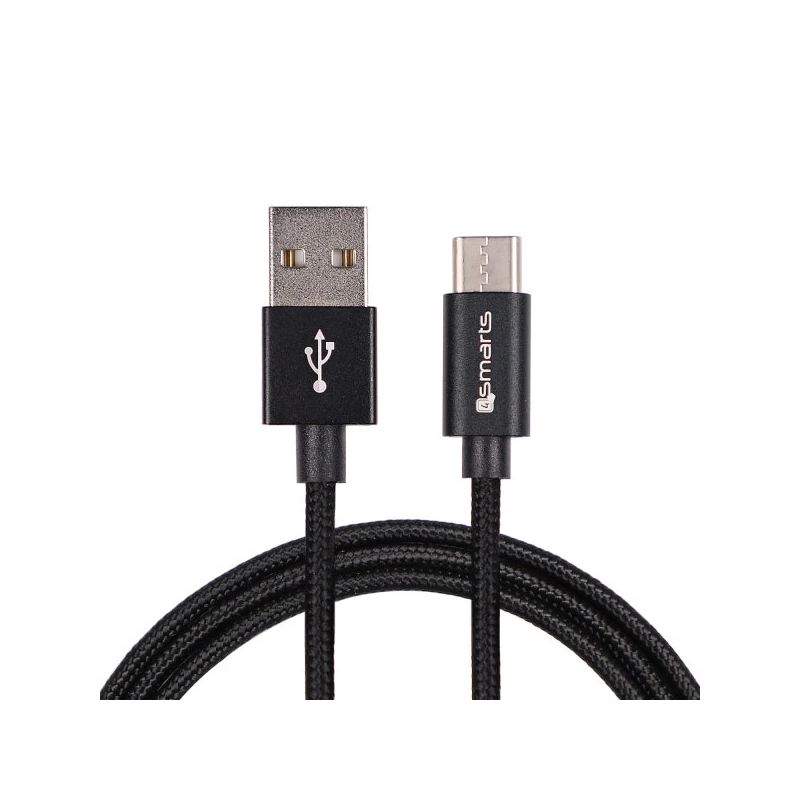 USB-A to USB-C Cable RapidCord 2A, 2m., black