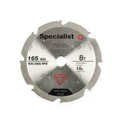 SPECIALIST+ fiber cement saw blade, 8T 165 x 20 mm
