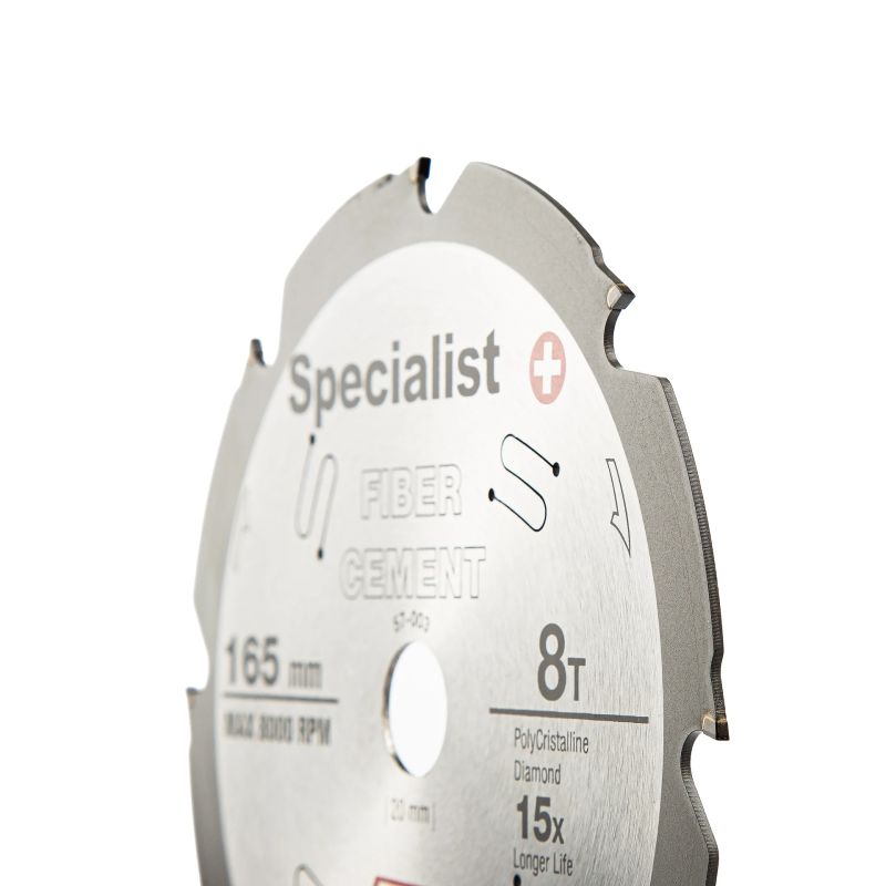 SPECIALIST+ griešanas disks šķiedru cementam, 8T 165 x 20 mm