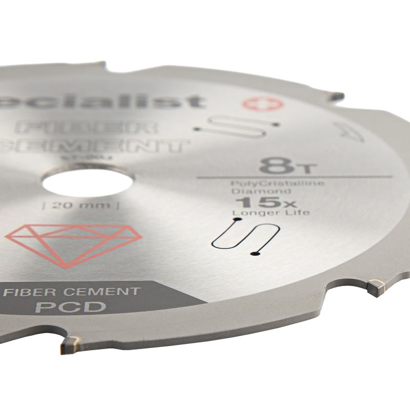 SPECIALIST+ griešanas disks šķiedru cementam, 8T 165 x 20 mm