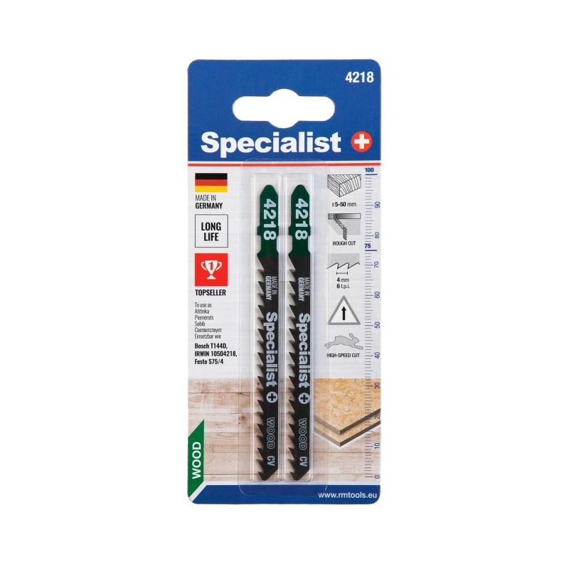 SPECIALIST+ jigsaw blade 4218 ,T144D,, 2 pcs