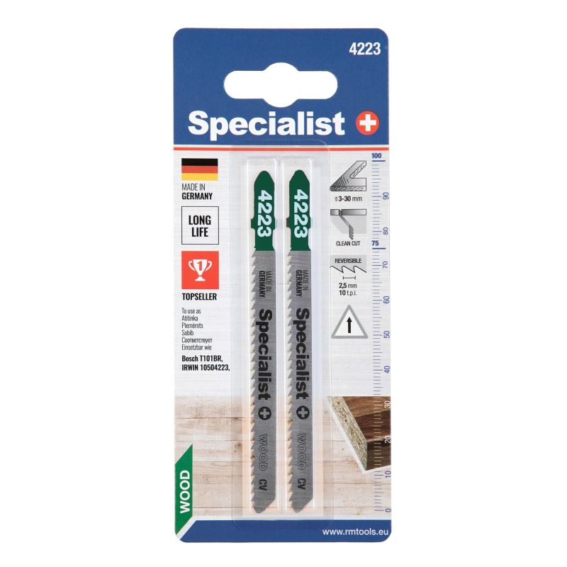 SPECIALIST+ figūrzāģa asmens 4223 ,T101BR,, 2 gab.