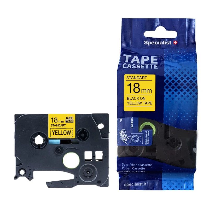 SPECIALIST+ lenta STANDART komp., 18 mm, melna - dzeltena