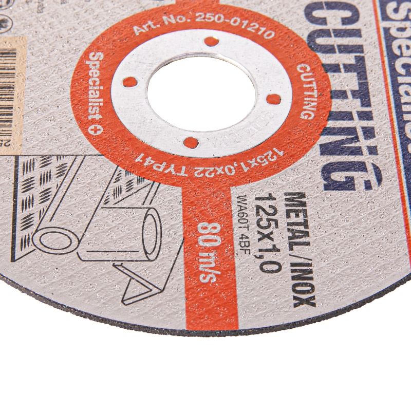 SPECIALIST+ metāla griešanas disks CUTTING, 125 x 1 x 22 mm