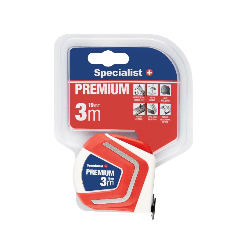 SPECIALIST+ mērlente PREMIUM 3 m, 19 mm