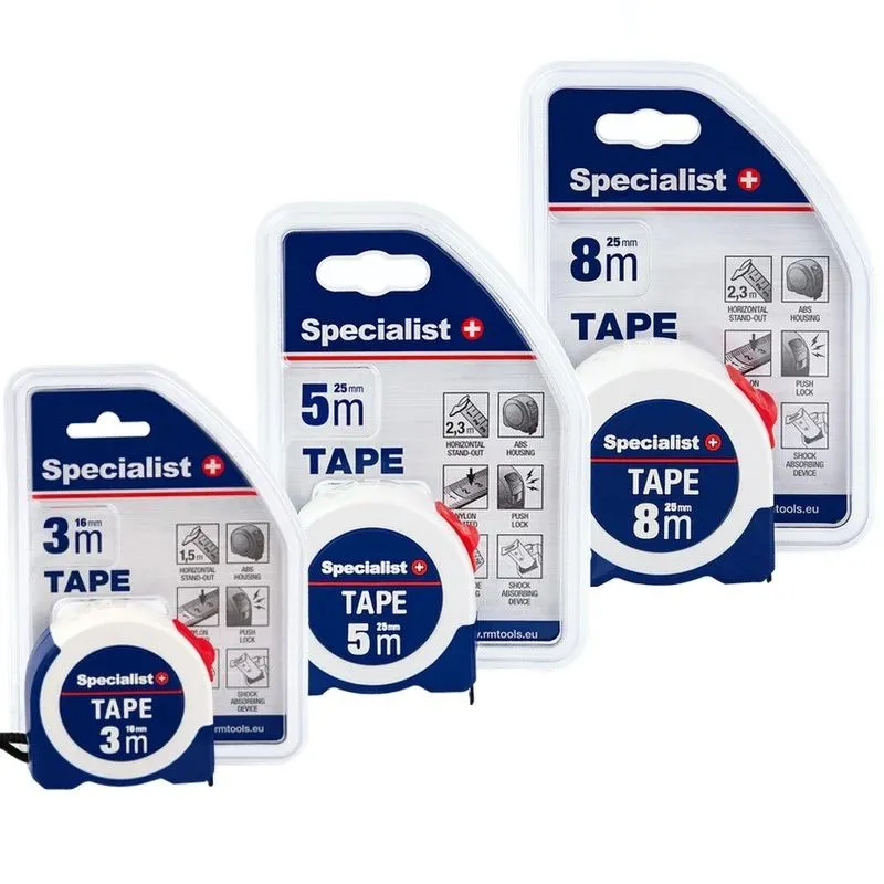 SPECIALIST+ ruletė TAPE 8 m, 25 mm