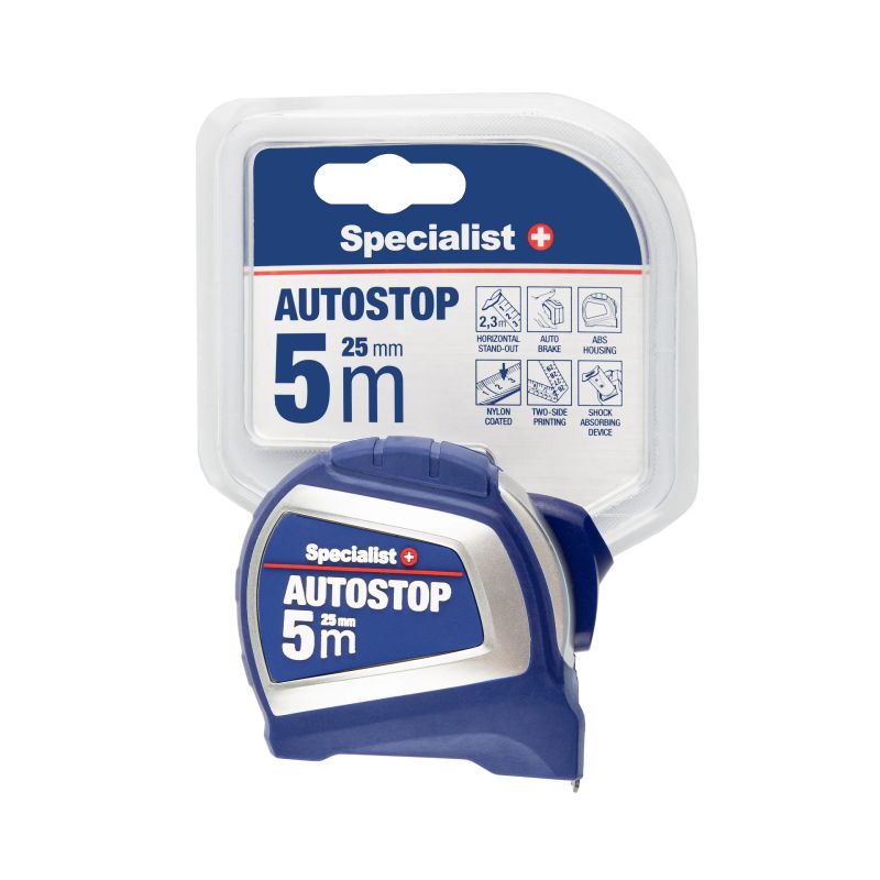 SPECIALIST+ mērlente AUTOSTOP 5 m, 25 mm