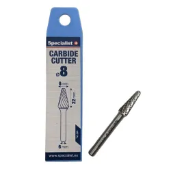 SPECIALIST+ carbide rotary burr, KEL 8x22x6 mm