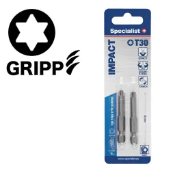 SPECIALIST+ screwdriver bit TORX GRIP, T30, 50mm, 2 pcs