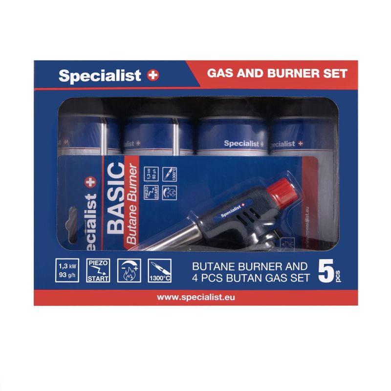 SPECIALIST+ gaasi- ja põleti komplekt ,4+1,