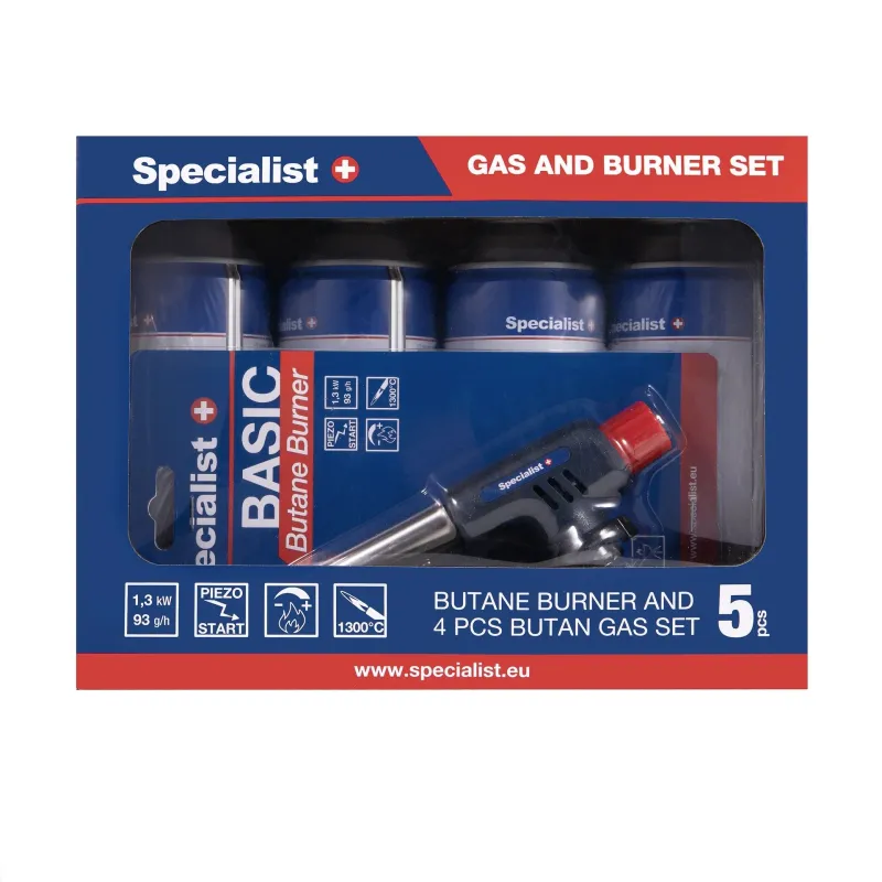 SPECIALIST+ gāzu un degļa komplekts ,4+1,