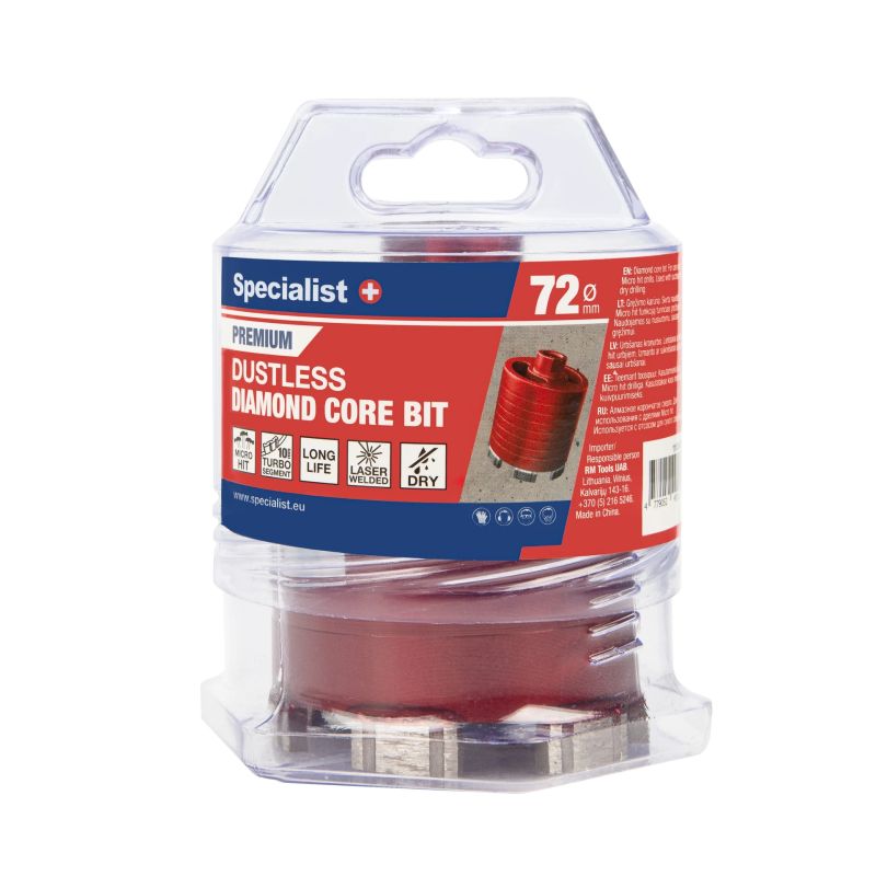 SPECIALIST+ teemantkroonpuur PREMIUM, 72 mm