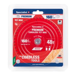 Griešanas disks 160x48Tx20mm, Cordless PREMIUM, SPECIALIST+
