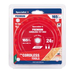 Cutting disc 165x24Tx20mm, Cordless PREMIUM, SPECIALIST+