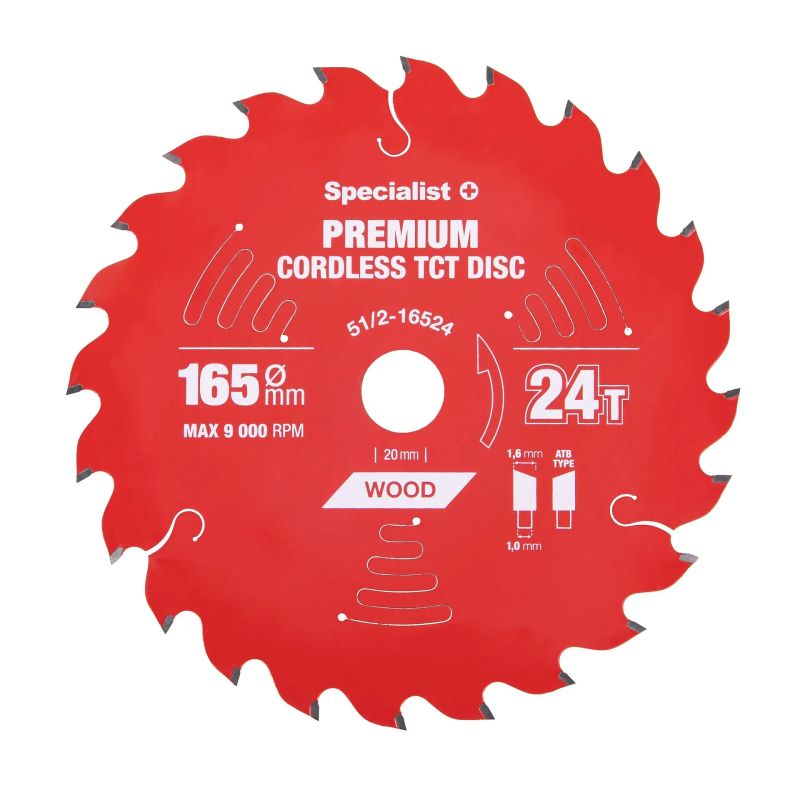 Griešanas disks 165x24Tx20mm, Cordless PREMIUM, SPECIALIST+