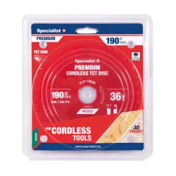Cutting disc 190x36Tx30mm, Cordless PREMIUM SPECIALIST+