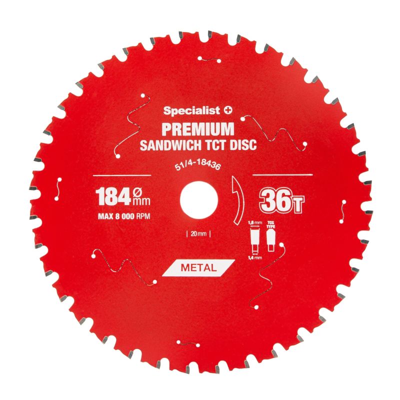 Griešanas disks 184x36Tx20-16mm, Sandwich PREMIUM, SPECIALIST+