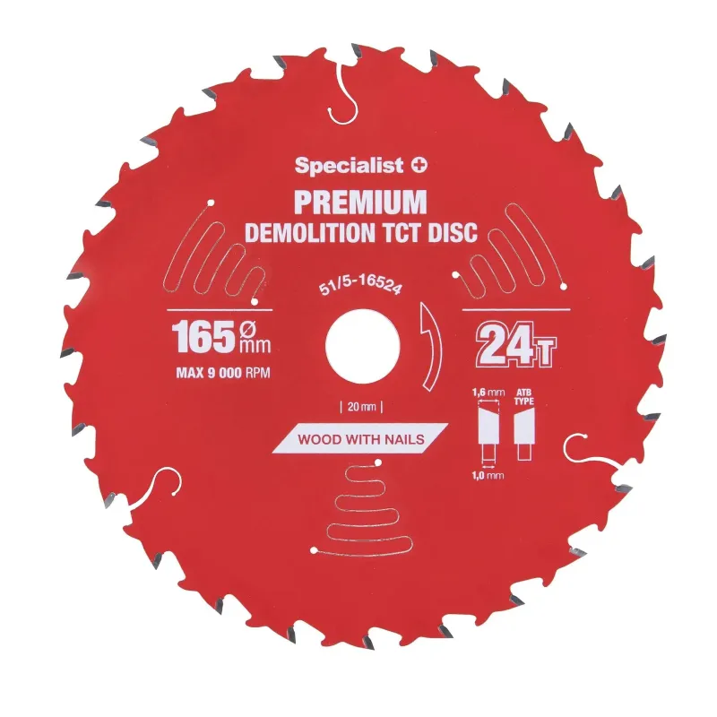 Griešanas disks 165x24Tx20mm, Demolition PREMIUM, SPECIALIST+