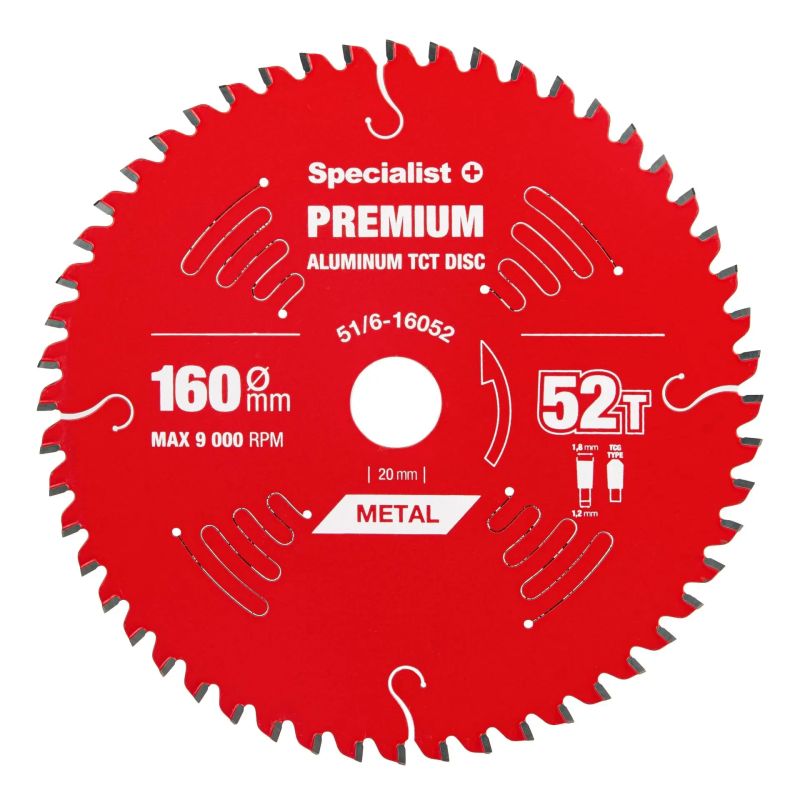 Griešanas disks 160x52Tx20mm, Aluminium PREMIUM SPECIALIST+