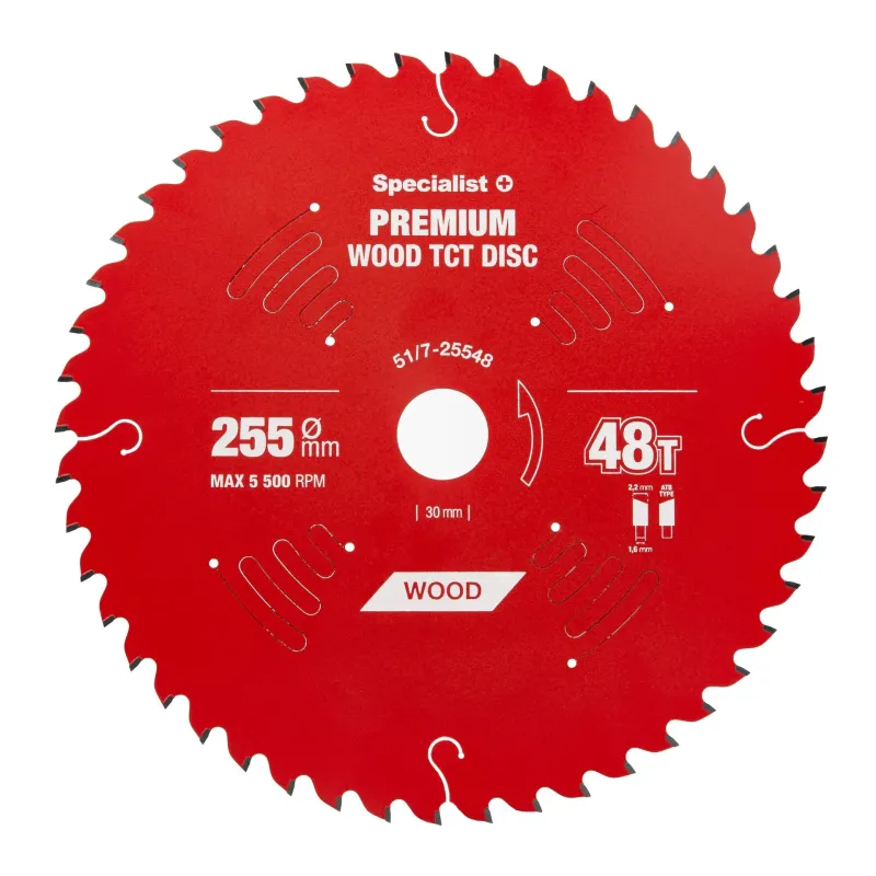 Griešanas disks 255x48Tx30mm, Wood PREMIUM, SPECIALIST+