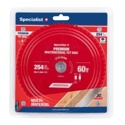 Saeketas 254x60Tx30mm, Multimaterial PREMIUM, SPECIALIST+