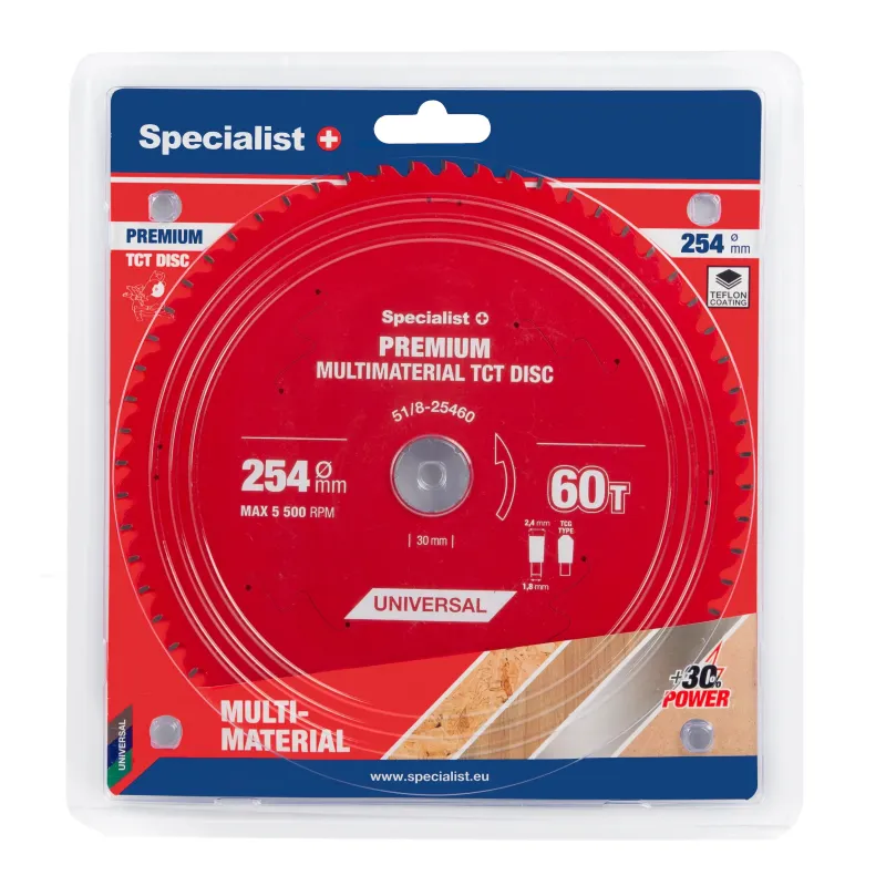 Griešanas disks 254x60Tx30mm, Multimaterial PREMIUM, SPECIALIST+