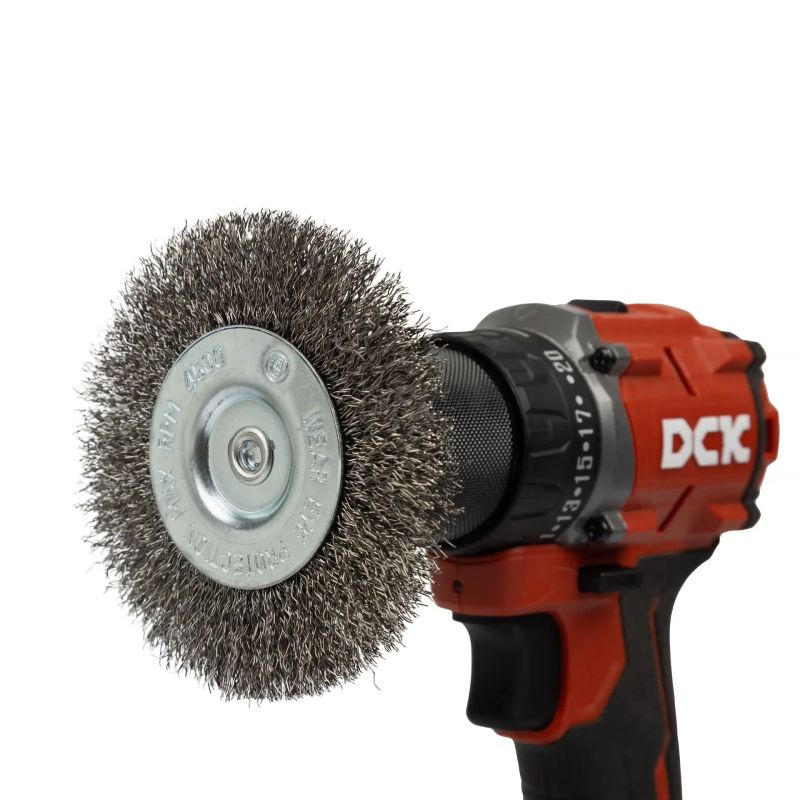 Stiepļu birstes ripa ar taisnu stiepli, ar kātu, 100 mm, SPECIALIST+