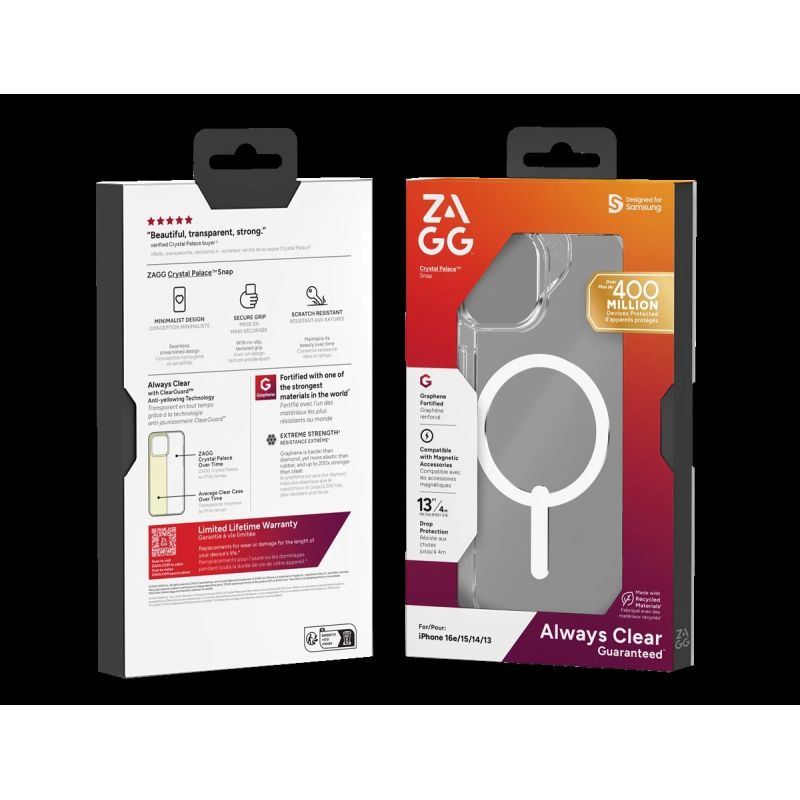 ZAGG Protection Bundle for iPhone 16e: Case with MagSafe and Screen Protector