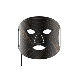 Lunni 7 colors LED and Near-Infrared Light Silicone LED Facial Mask Black