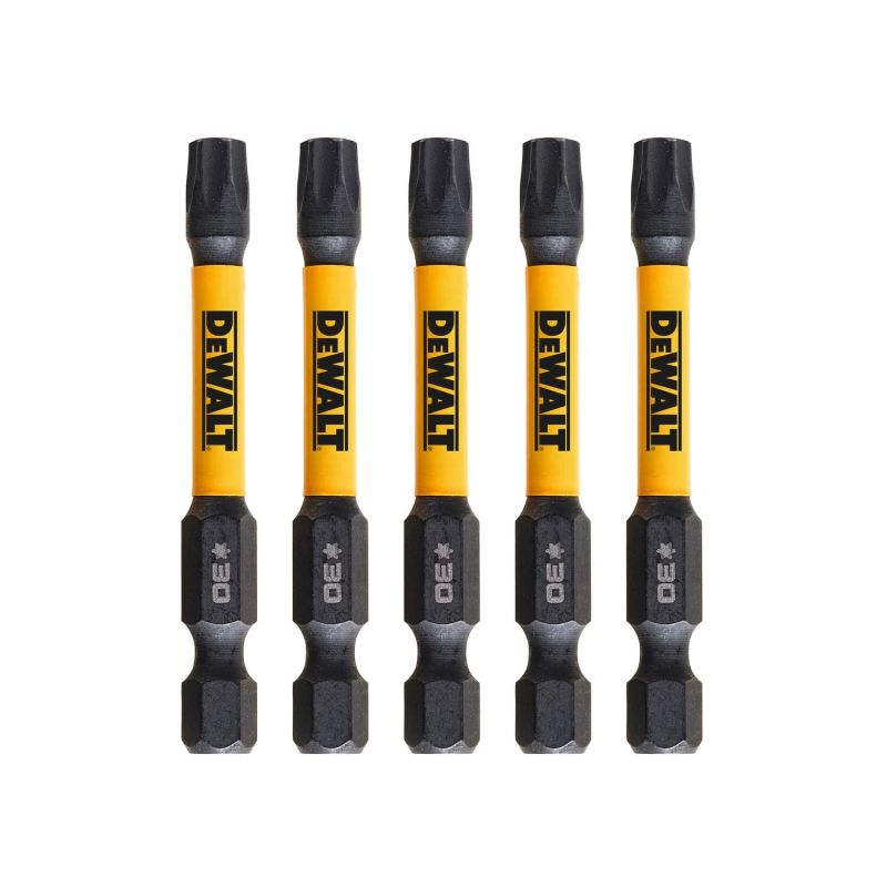 FLEXTORQ T30 skrūvgrieža uzgaļi 57 mm, DeWALT, 5 gab.