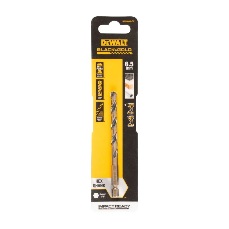 Grąžtas metalui HEX 1-4, 6,5 mm, DeWALT