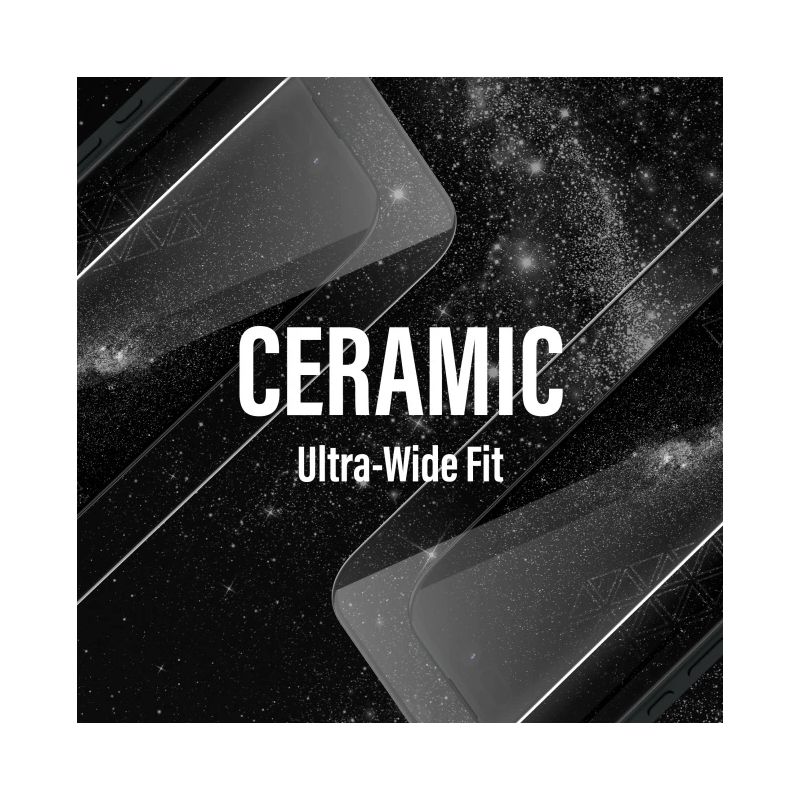 PanzerGlass Ceramic Screen Protector Apple iPhone 16, Ultra-Wide Fit