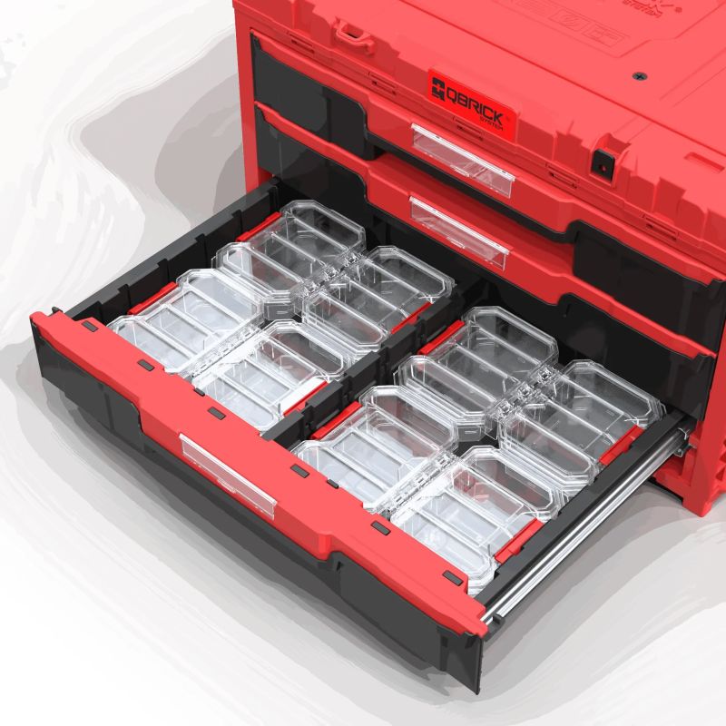 Mazā izmēra instrumentu organizators, caurspīdīgs, QBRICK