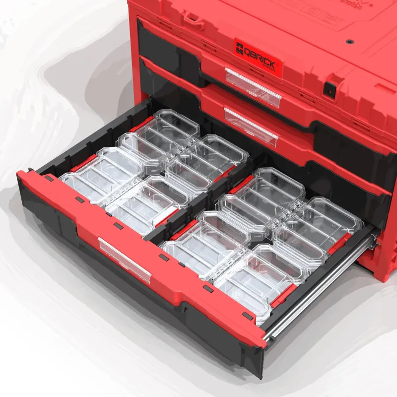 Mazā izmēra instrumentu organizators, caurspīdīgs, QBRICK